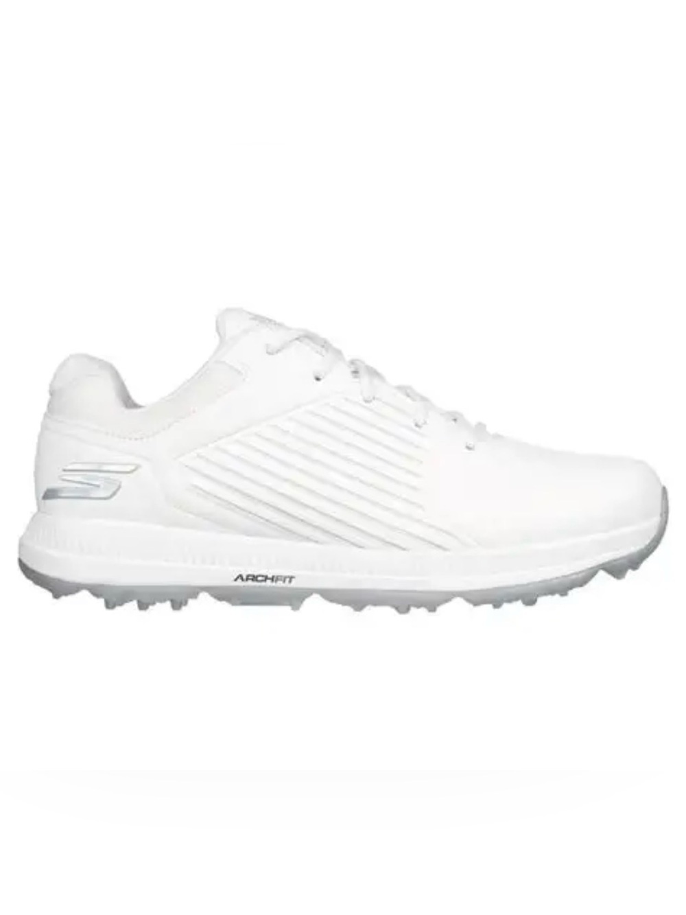SKETCHERS Go Golf Elite 5-GF Waterproof Golf Shoes - White/Silver Women's 11 - Picture 1 of 12